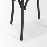 Mercana Etienne Light Brown Wood w/ Iron Metal Dining Chair
