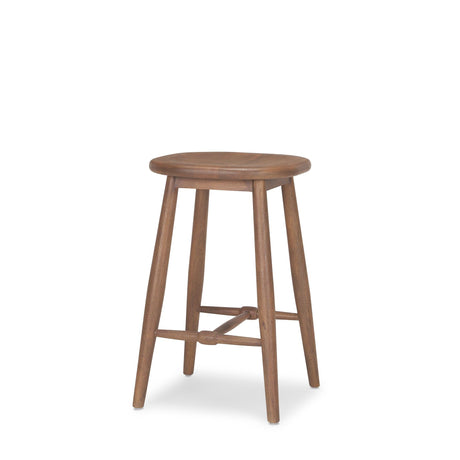 Mercana Ernest Medium Brown Wood Counter Stool