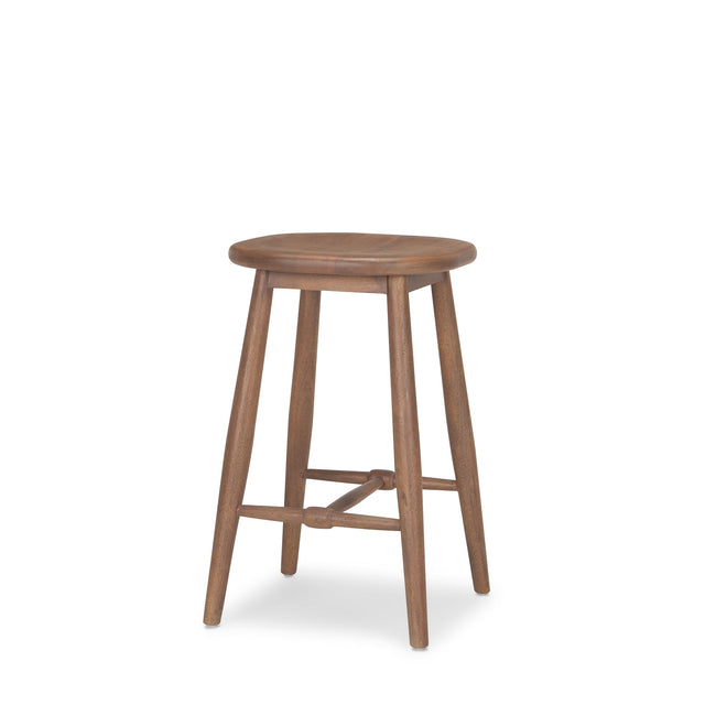 Mercana Ernest Medium Brown Wood Counter Stool