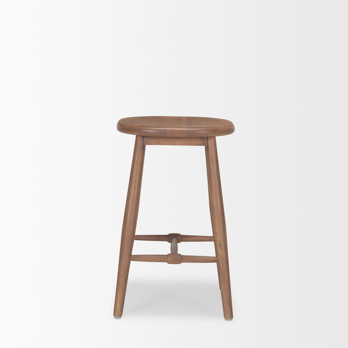 Mercana Ernest Medium Brown Wood Counter Stool