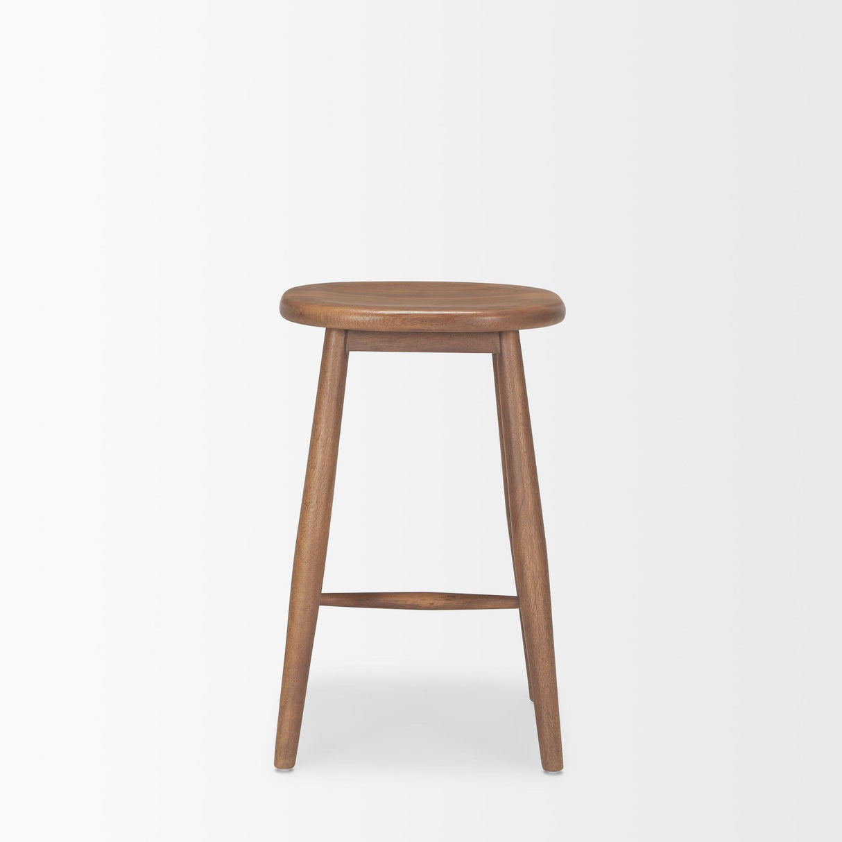 Mercana Ernest Medium Brown Wood Counter Stool