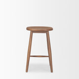 Mercana Ernest Medium Brown Wood Counter Stool
