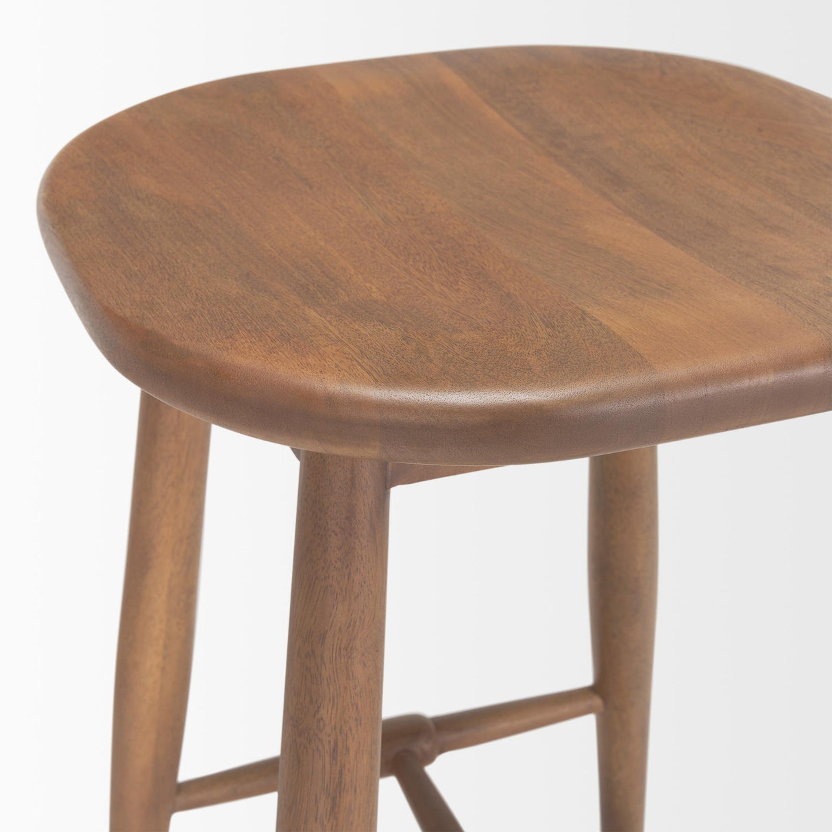 Mercana Ernest Medium Brown Wood Counter Stool
