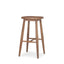 Mercana Ernest Medium Brown Wood Bar Stool