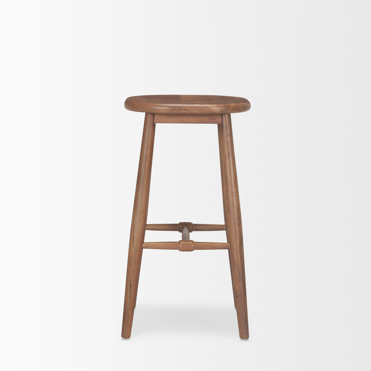 Mercana Ernest Medium Brown Wood Bar Stool
