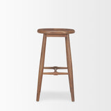 Mercana Ernest Medium Brown Wood Bar Stool