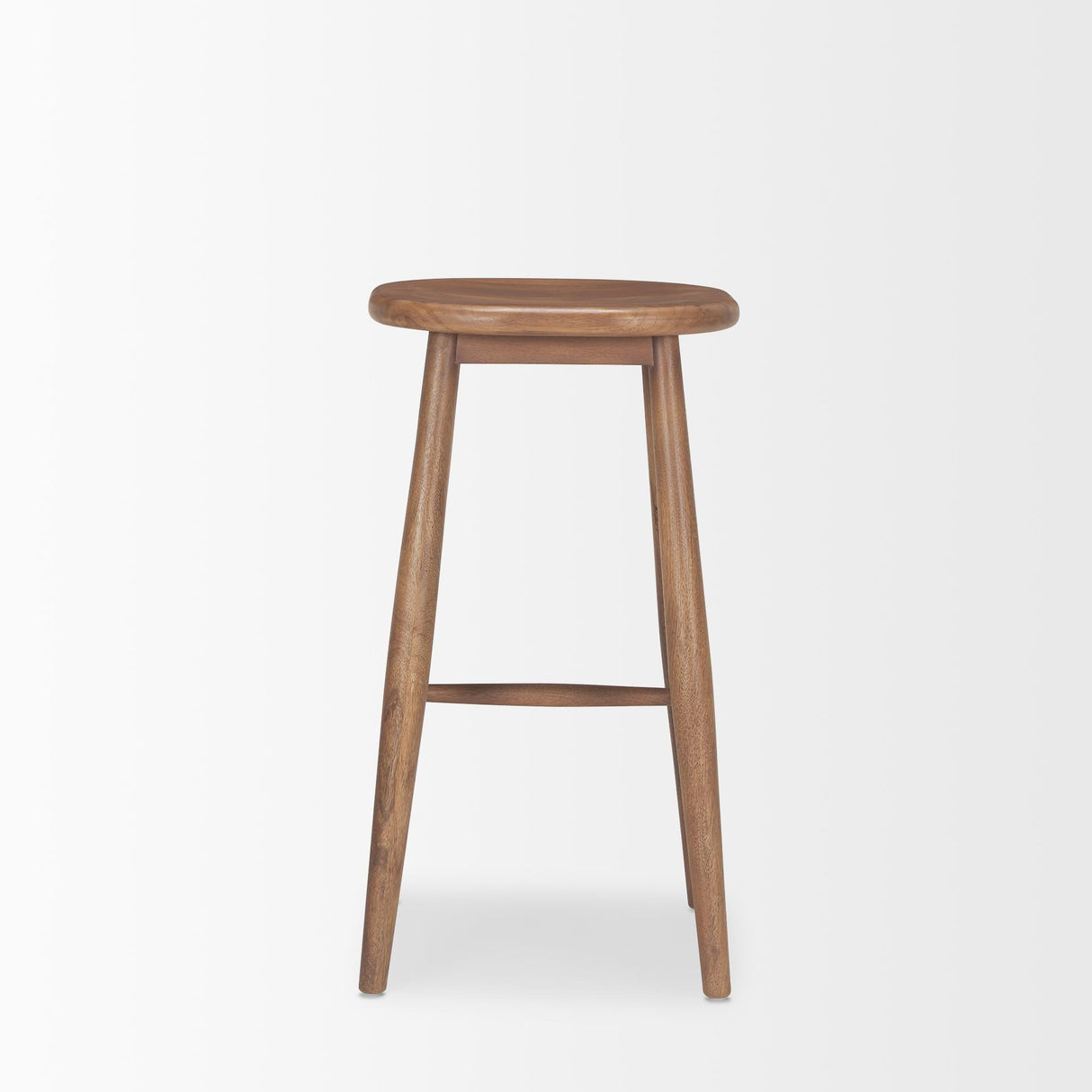 Mercana Ernest Medium Brown Wood Bar Stool