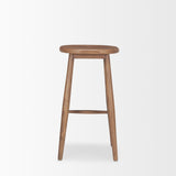 Mercana Ernest Medium Brown Wood Bar Stool