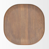 Mercana Ernest Medium Brown Wood Bar Stool