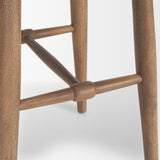 Mercana Ernest Medium Brown Wood Bar Stool