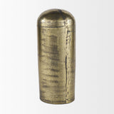 Mercana Quonset Extra Tall Brass Finished Aluminum Metal Pillar Object