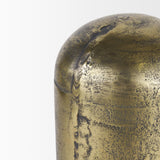 Mercana Quonset Extra Tall Brass Finished Aluminum Metal Pillar Object
