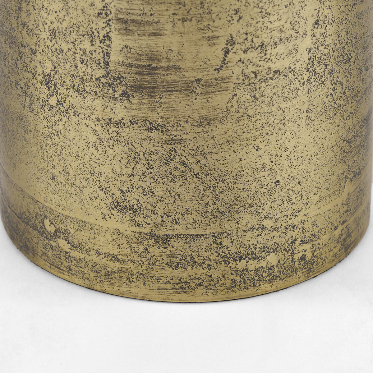 Mercana Quonset Extra Tall Brass Finished Aluminum Metal Pillar Object