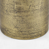 Mercana Quonset Extra Tall Brass Finished Aluminum Metal Pillar Object