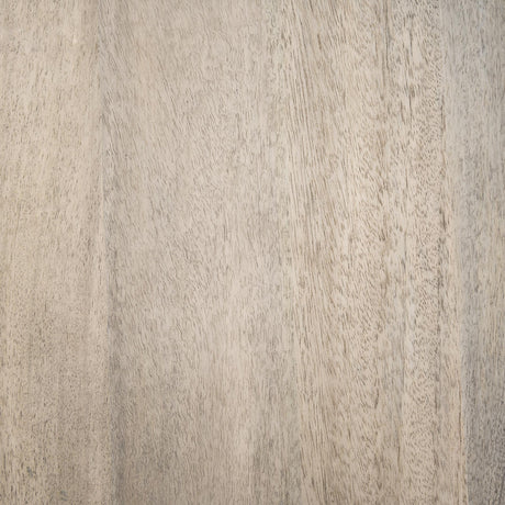 Mercana Clapp Round Light Brown W/ White Wash Wood and Silver Metal Nesting Coffee Tables (Set of 2)