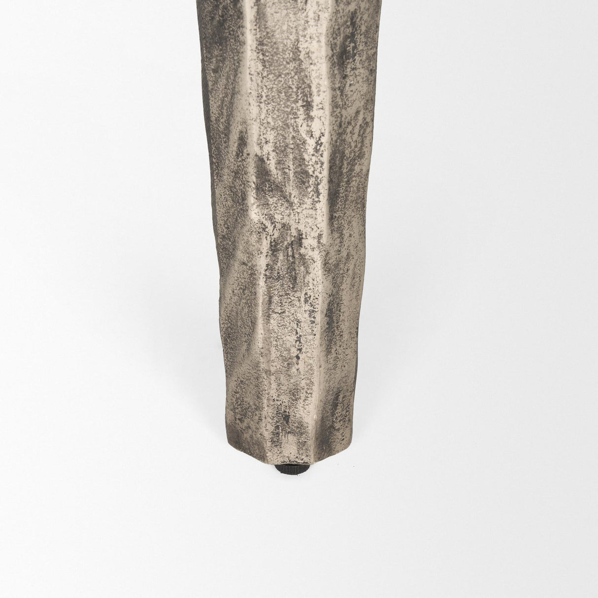 Mercana Randy Silver Nickel Cast Aluminum Metal Coffee Table