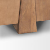 Mercana Eula Medium Brown Wood 4-Door Sideboard