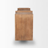 Mercana Eula Medium Brown Wood 4-Door Sideboard