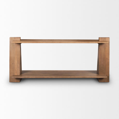 Mercana Eula Medium Brown Wood Console Table