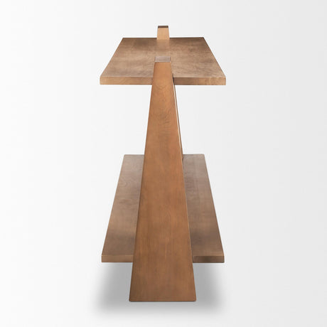 Mercana Eula Medium Brown Wood Console Table