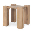 Mercana Beth Light Brown Wood Square Accent Table
