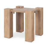 Mercana Beth Light Brown Wood Square Accent Table
