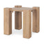 Mercana Beth Light Brown Wood Square Accent Table