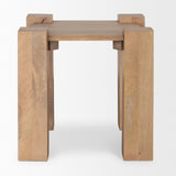 Mercana Beth Light Brown Wood Square Accent Table