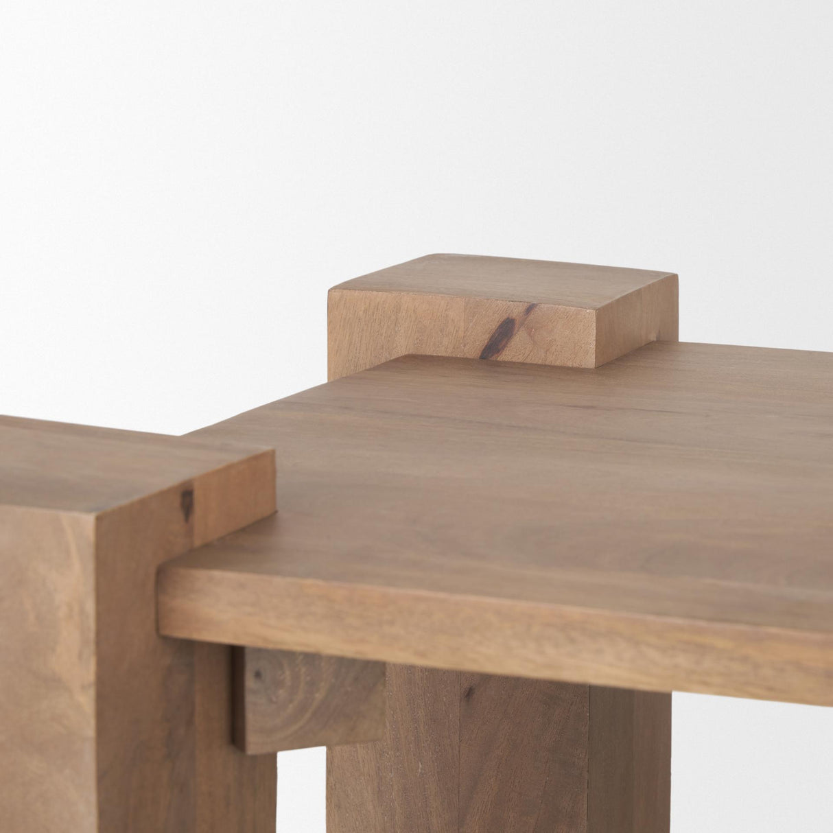 Mercana Beth Light Brown Wood Square Accent Table