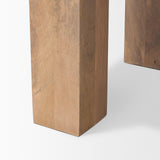 Mercana Beth Light Brown Wood Square Accent Table