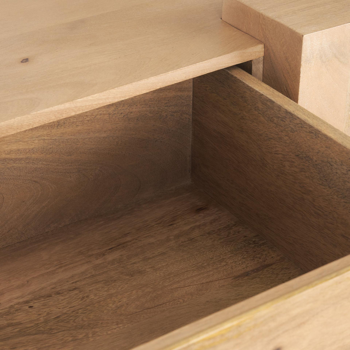 Mercana Beth Light Brown Wood Media Console