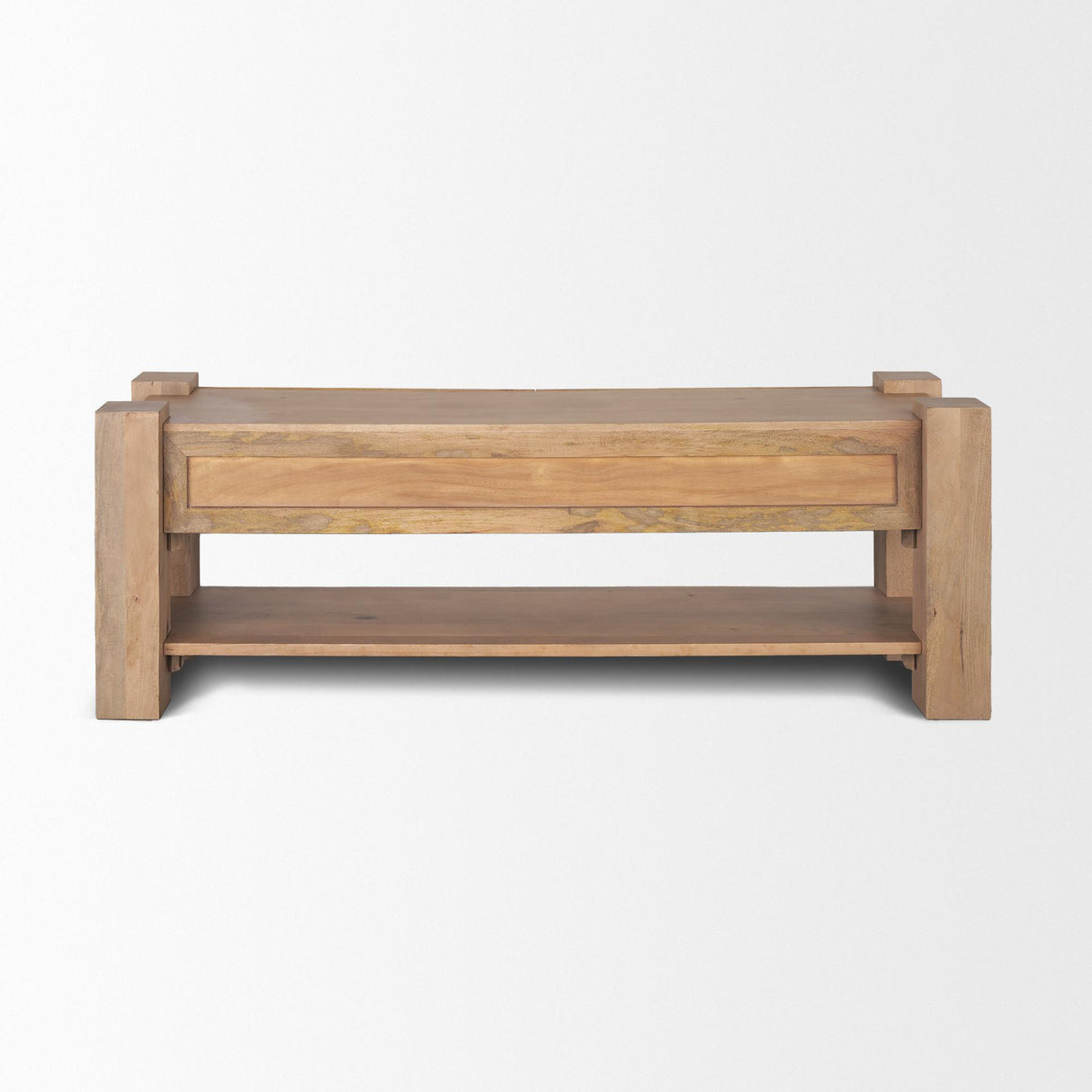 Mercana Beth Light Brown Wood Media Console