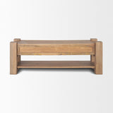 Mercana Beth Light Brown Wood Media Console