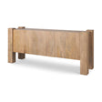 Mercana Beth Light Brown Wood w/ 3 Doors Sideboard