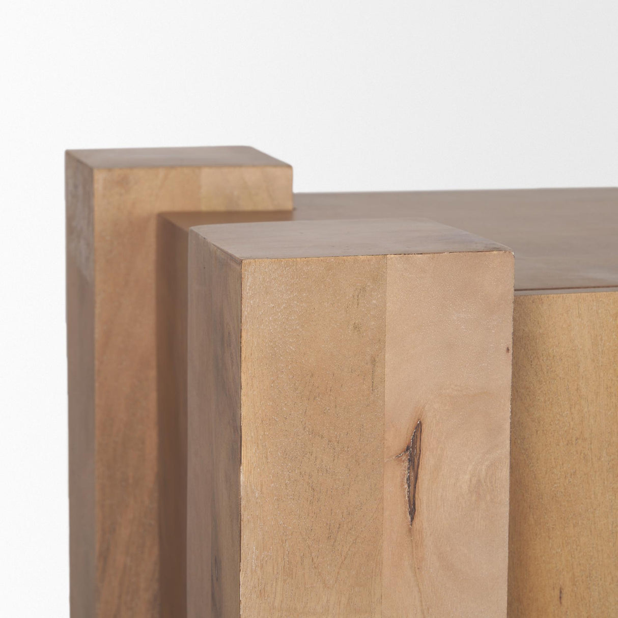 Mercana Beth Light Brown Wood w/ 3 Doors Sideboard