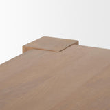 Mercana Beth Light Brown Wood Rectangular Dining Table
