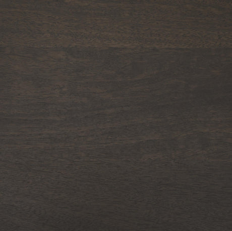 Mercana Romi Dark Brown Wood w/ Bottom Shelf Oval Coffee Table