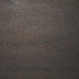 Mercana Romi Dark Brown Wood w/ 3 Shelves Oval Console Table