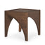 Mercana Laraya Medium Brown Wood w/ Arches End Table