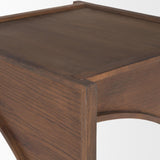 Mercana Laraya Medium Brown Wood w/ Arches End Table