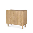 Mercana Heera Light Brown Diamond Motif w/ Shelf Accent Cabinet