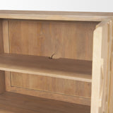 Mercana Heera Light Brown Diamond Motif w/ Shelf Accent Cabinet