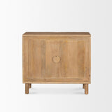 Mercana Heera Light Brown Diamond Motif w/ Shelf Accent Cabinet