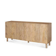 Mercana Heera Light Brown Diamond w/ Shelf Motif Sideboard