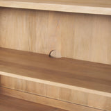 Mercana Heera Light Brown Diamond w/ Shelf Motif Sideboard