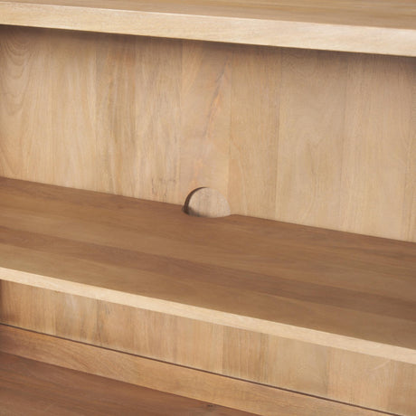 Mercana Heera Light Brown Diamond w/ Shelf Motif Sideboard