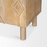 Mercana Heera Light Brown Diamond w/ Shelf Motif Sideboard