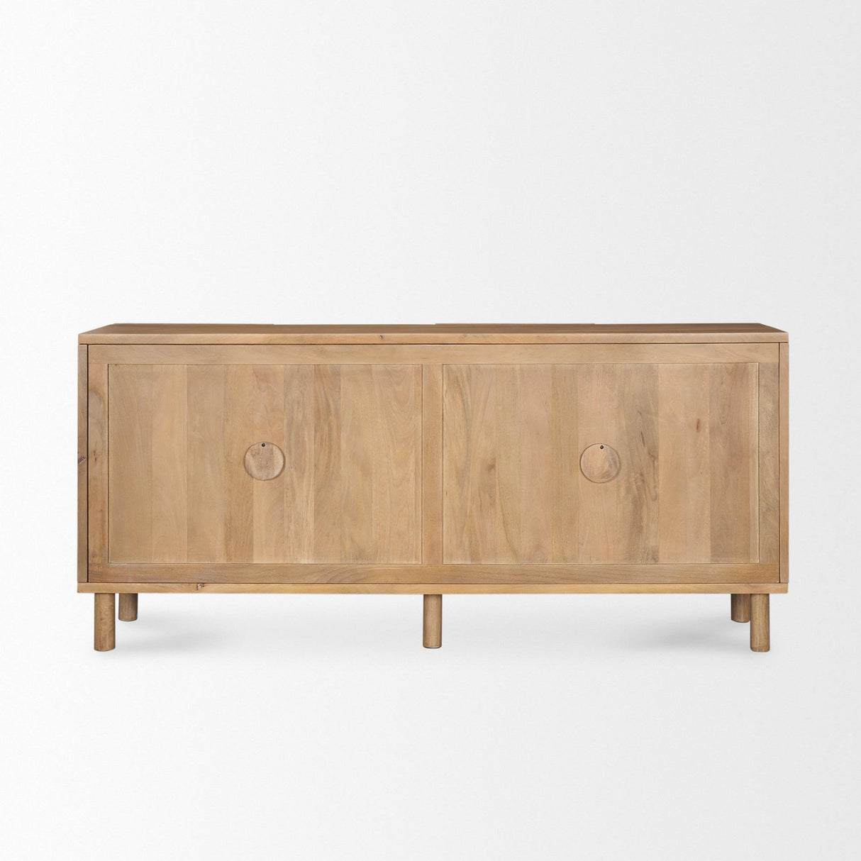 Mercana Heera Light Brown Diamond w/ Shelf Motif Sideboard