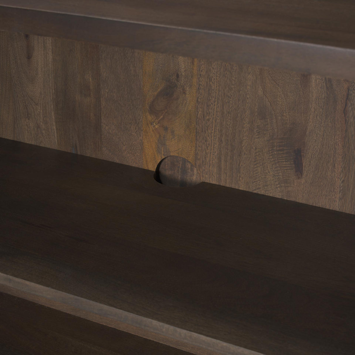 Mercana Heera Dark Brown Diamond Motif w/ Shelf Accent Cabinet