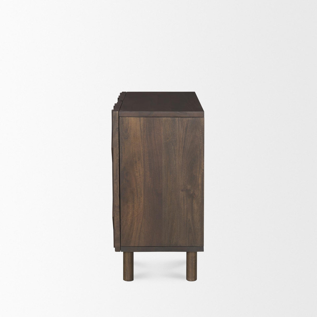 Mercana Heera Dark Brown Diamond Motif w/ Shelf Accent Cabinet